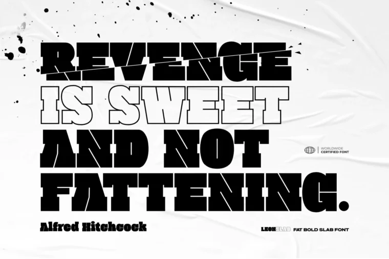 Leon Slab - Bold Font