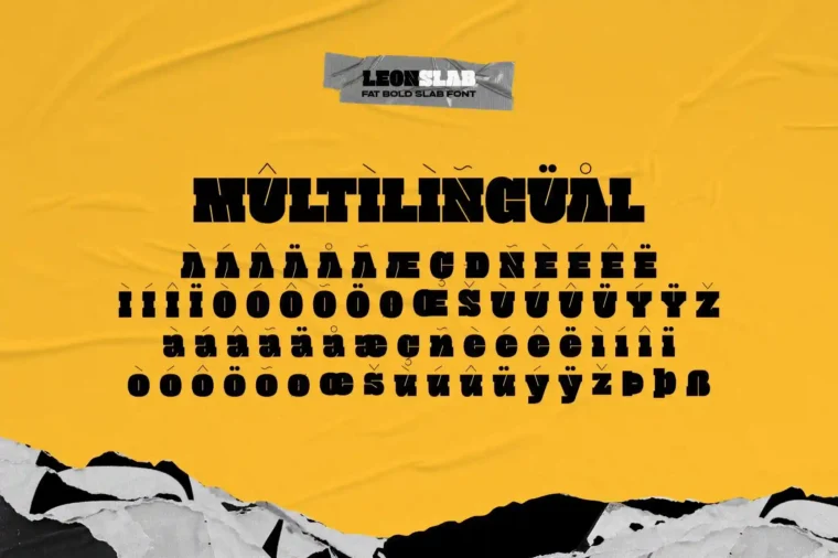 Leon Slab - Bold Font