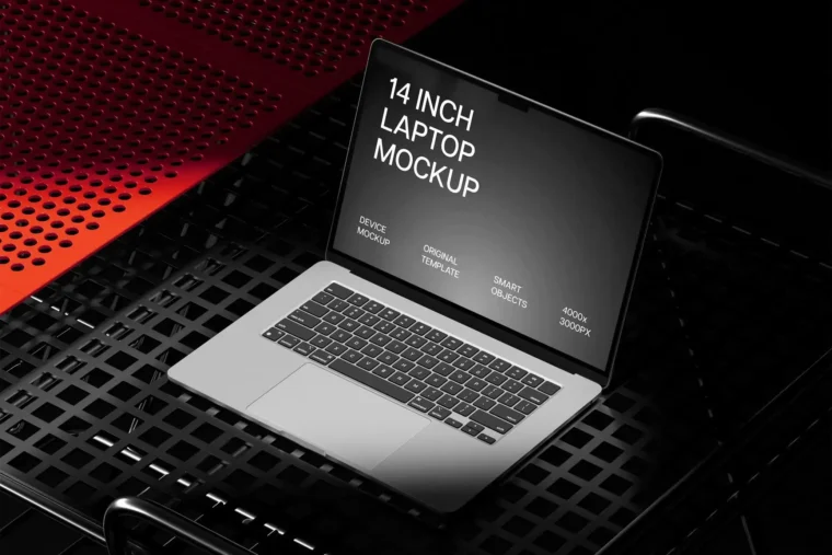 Free MacBook Pro 14 Mockup - Image 2