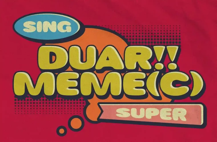 Bonaci Comic Typeface display font with bold, rounded characters and playful style