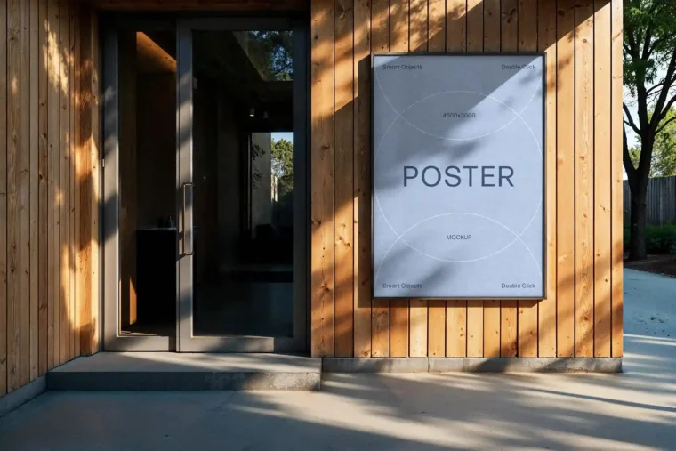 Free A4 Outdoor Poster Mockup - Image 3