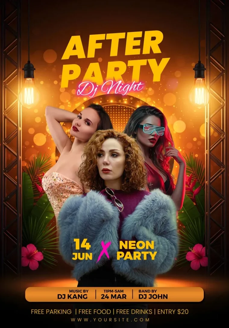 Night Party Flyer Psd Free Download