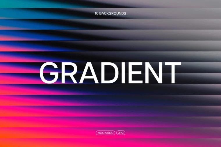 Free Gradient Glass Backgrounds – Set of 10 JPGs
