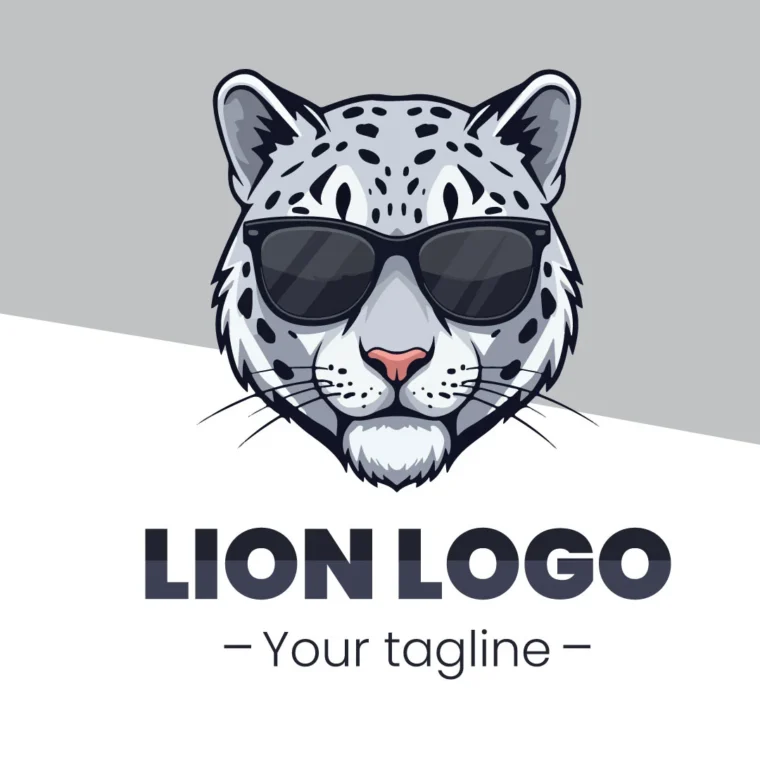Grey Tiger Logo Template – Editable Vector in AI & EPS, Modern Design for Branding Use