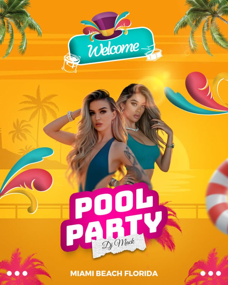 Free Summer Beach Party Flyer Template