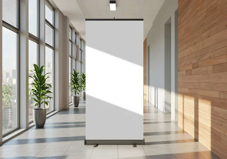 Free office rollup banner mockup - Image 2