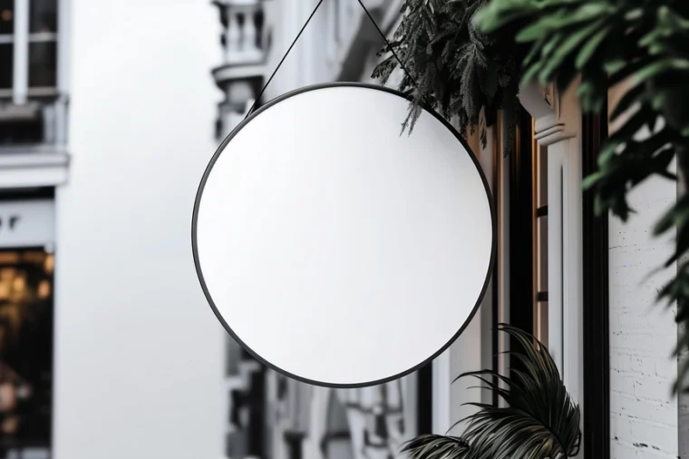 Free Hanging Signboard Logo Mockup - Image 2