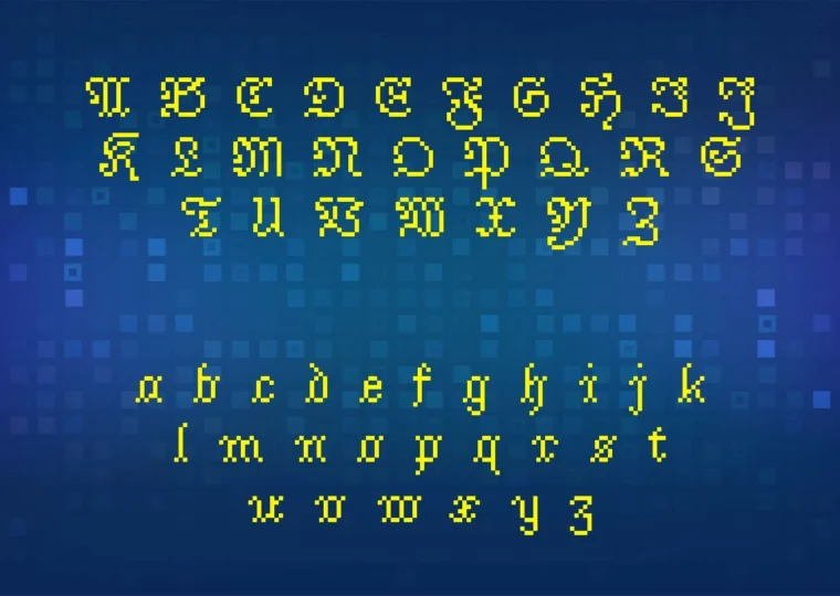 Jacquarda Bastarda 9 – Free Gothic Pixel Font