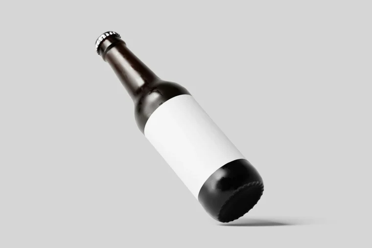 Free Realistic Beer Bottle Mockup - Image 2
