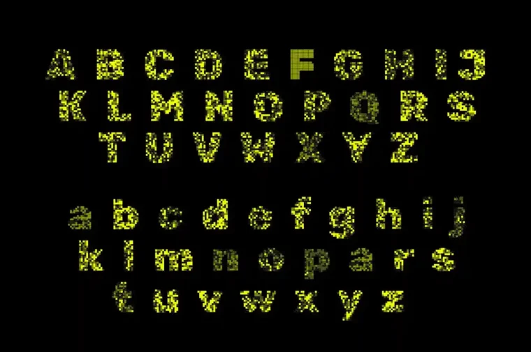 Rubik Pixels Free Glitch Display Font