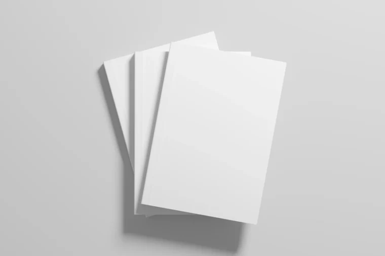 Free three softcover book mockup - Image 2
